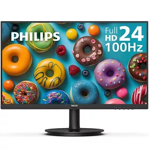 Philips 24" Frameless Full HD 100Hz Monitor VESA HDMI VGA Port Eye Care 241V8LB - Picture 1 of 4