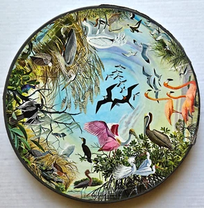 Vintage 1965 Springbok Circular Puzzle "Water Birds" Arthur Singer C912 + Insert - Picture 1 of 17