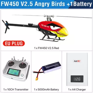 Fly Wing FW450L V2.5 RC Hubschrauber 3D GPS 6CH EU Plug One-key Return Hovering - Bild 1 von 8