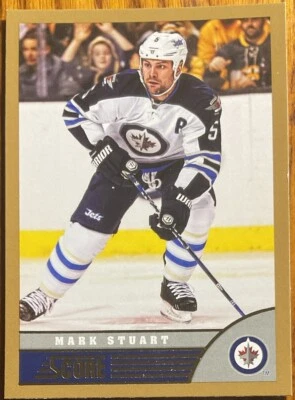 2013-14 Score Gold Mark Stuart #550 Winnipeg Jets - Image 1 of 2