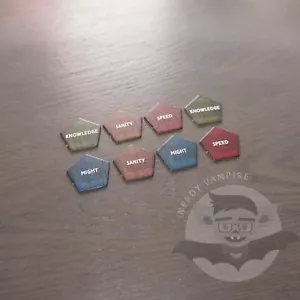 Betrayal at House on the Hill 3rd | All 8 Stat Tokens | Official Game Pieces - Picture 1 of 6