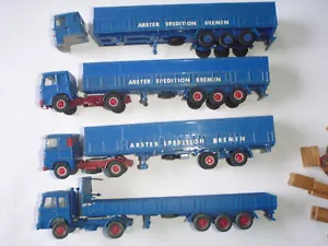 Eigenbau/Wiking Pritschensattelzüge, MAN "Arster Spedition Bremen 3 St. und 1 - Bild 1 von 9