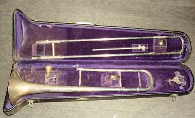 Placa de prata Martin Handcraft Dansant LP trombone tenor 1926 SN68894 - Imagem 1 de 4