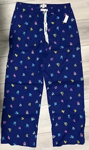 NEU Love by GAP Damen bedruckte Lounge Hose SMALL blau Blumen Blumen - Bild 1 von 3