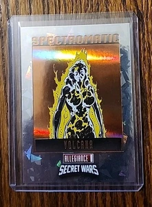 Marvel Allegiance Secret Wars Volcana Spectromatic Orange #'d 99/99 Buchstütze - Bild 1 von 2