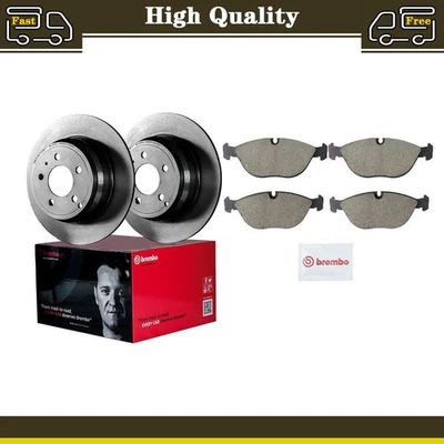 Front Brake Pads Disc Rotors Fits 2004 2005 2006 Mercedes-Benz E500 - Image 1 of 4