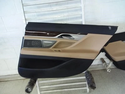BMW 750I 2020 panel de moldura de puerta lateral derecha negro bronceado NAFZ con cenicero OEM  Foto 1 de 4