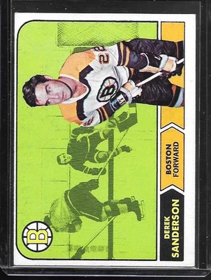 1968-69 Topps - Derek Sanderson #6 ExMt - Image 1 of 2