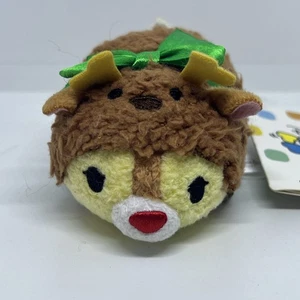 Disney Store Tsum Tsum Mini Plush 3.5" Holiday Christmas Dale 2016 💕 US SELLER - Picture 1 of 4