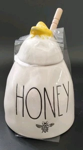 Bumblebee Honey Pot With Honey Dipper New Wo Tags Rae Dunn Artisan Collection - Picture 1 of 10