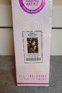 Diamond Art Club Hannah Lynn "Flower Market Girl" Ronda 20"x28" Kit Sellado - Imagen 1 de 5
