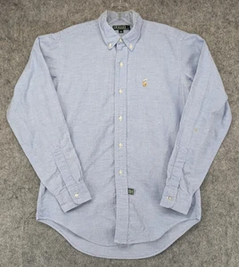 Camisa Polo Ralph Lauren Niños 20 Azul Oxford Abotonada Poni Logo Informal Algodón - Imagen 1 de 17