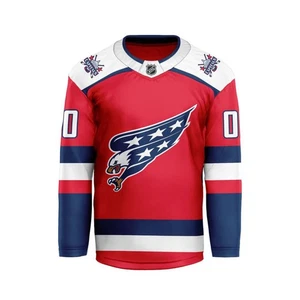 Custom Washington Capitals 2025/26 Alternate Screaming Eagle Hockey Shirt Geschenk - Bild 1 von 6