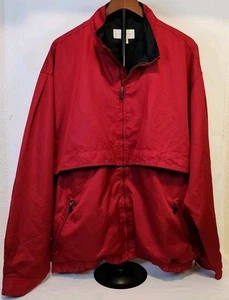 Cutter & Buck Mens Lined Jacket XXL Red Fill Zip Outdoors Hunting Fishing  EUC - Picture 1 of 11