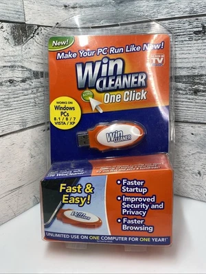 Win Cleaner One Click USB PC Computer Clean Repair Protect Windows As Seen On TV - Image 1 of 4