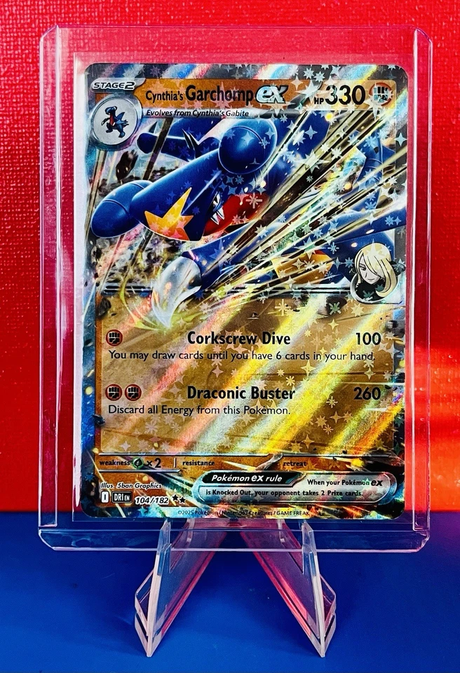 Cynthia's Garchomp ex 104/182 Sv10: Destined Rivals Holo - Image 1 of 4