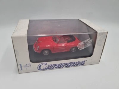 CARARAMA Hongwell 1:43 PORSCHE 356B COUPÉ Red Convertible Series No. 143 - Image 1 of 4