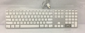 Teclado USB con cable Apple A1243 totalmente funcional #14 como está - Imagen 1 de 13