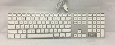 Apple A1243 Wired USB Keyboard Fully Functional #14 AS-IS - Image 1 of 4