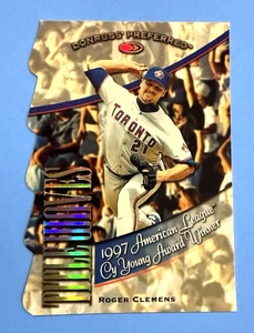 1998 Donruss Preferred Title Waves #3 Roger Clemens #SN/1997 Die-Cut - Picture 1 of 5