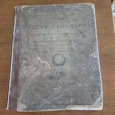 Antique Mitchell's New Intermediate Geography Book with Copper Plate Maps 1875 - Image 1 of 4