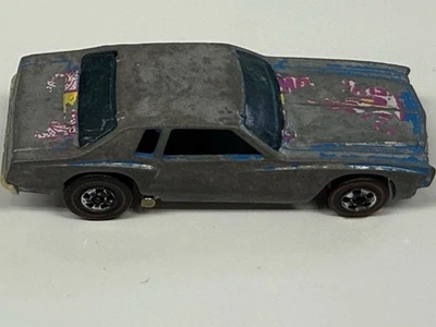 Hot Wheels Redline Monte Carlo Lowdown Flyin Low Car 1974 Blue Made In Hong Kong - Image 1 of 4