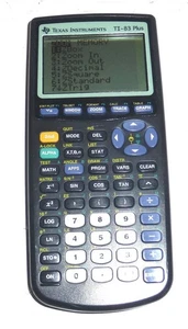 Texas Instruments TI-83 Plus Graphing Calculator NO COVER SCREEN HAS SCRATCH - Picture 1 of 6