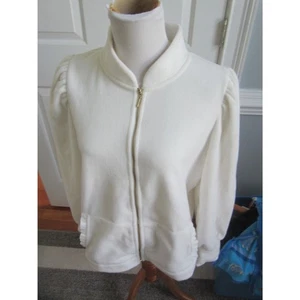 NWT Lilly Pulitzer Cabello Fleece Jacket white Size large Retail $148 - Picture 1 of 7
