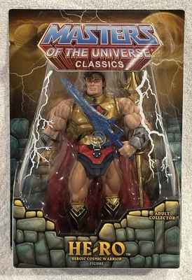 HE-RO Masters of The Universe Classics Mattel 2008 SDCC con personal de joyería púrpura Foto 1 de 4