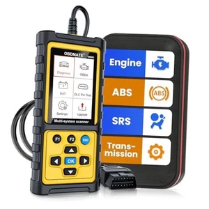 OBD2 Scanner with ABS SRS Transmission, Reset Fault Lights | Check Engine Code  - Picture 1 of 7