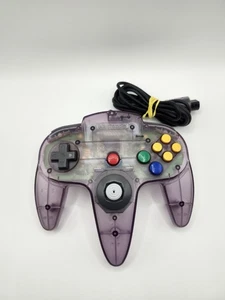 1 Controlador Auténtico OEM Nintendo 64 N64 Atomic Purple Transparente Probado Raro Como Nuevo  - Imagen 1 de 13