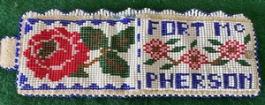 Indianer Perlen Geldbörse Ft. McPherson Vintage Northwest Territories Kanada - Bild 1 von 11