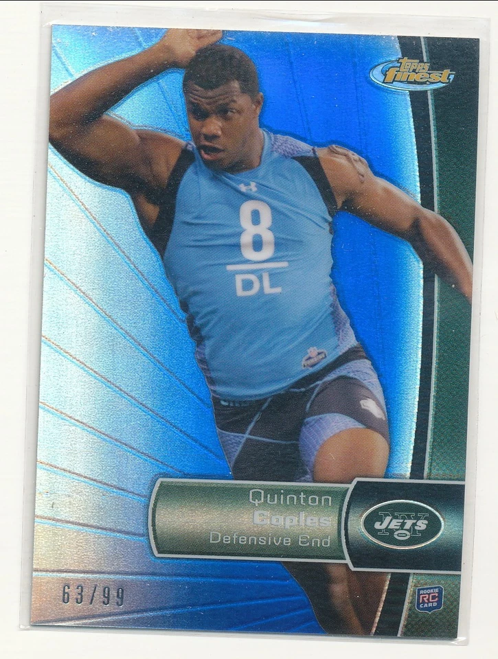 2012 Finest Quinton Coples RC Blue Refractor /99 - Image 1 of 1