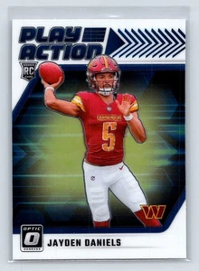 Jayden Daniels 2024 Donruss Optic #1 Play Action Washington Commanders 3-16 - Picture 1 of 2
