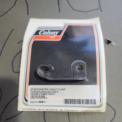 Abrazadera de cable de velocímetro COLONY # 9648-1 OEM # 67076-41 para Harley Davidson  Foto 1 de 3