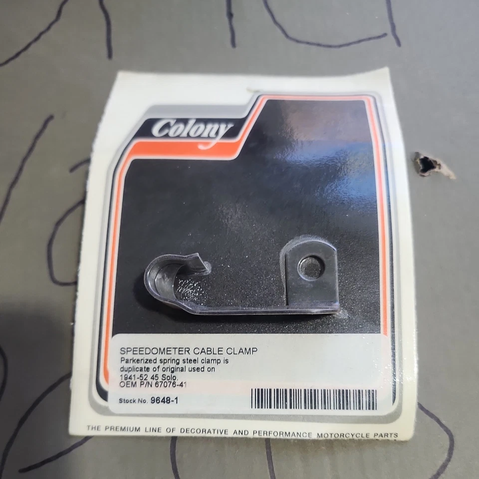 Braçadeira de cabo velocímetro COLONY # 9648-1 OEM # 67076-41 compatível com Harley Davidson  - Imagem 1 de 3