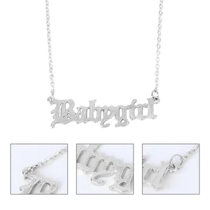  Kettenanhänger Halskette Für Frauen Valentinstag Alphabet -Anhänger - Picture 1 of 14