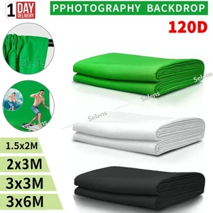 2M 3M 6M Muslin Cloth Photography Backdrop Photo Background Fabric Screen Studio - Picture 1 of 27