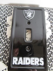 Raiders Ceramic Switch Plate 6" x 3" ~ Sports, Man Cave - Picture 1 of 5