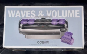 Conair Ondas y Volumen Jumbo 1 1/2” - 1 3/4” Clips de Rodillos Calientes de Cerámica Flocada - Imagen 1 de 4
