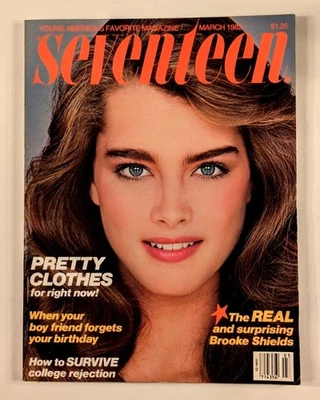 Seventeen - March 1982 Vintage Magazine - Brooke Shields Cover EXC Foto 1 de 4