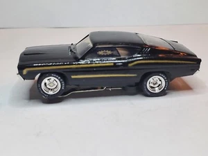 TORINO BLK /GOLD , NEW DASH CHASSIS TJET HO  CHROME SLOTTED RIM LETTERED TIRES - Bild 1 von 10