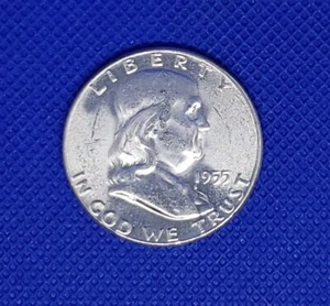 Medio dólar Franklin 1955 CH BUGS BUNNY con FBL 90% plata L@@K envío gratuito - Imagen 1 de 2