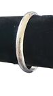 925 Sterling Silver Bangle Bracelet for Women Diamond Cut 7" Birthday Gifts