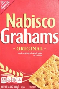 Nabisco Grahams Original Cracker Cookies, 0 g Transfett (14,4 Unzen, 12 Packungen/Etui) - Bild 1 von 1