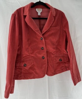 Blazer Talbots Petites Pana Talla 16P Naranja Elegante Atemporal Moderno A Medida Foto 1 de 4