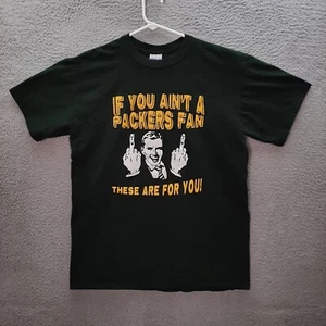 Green Bay Packers Shirt Adult Medium Green NFC Humor Graphic Tee NFL Football - Picture 1 of 8