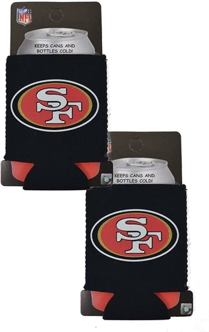 Brand New NFL San Francisco 49ers 12oz Insulated Beer Soda Can Holder Cooler Cover