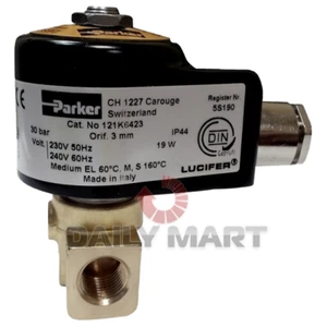 New In Box PARKER 121K6423 Solenoid Valve 230V 19W - Picture 1 of 1
