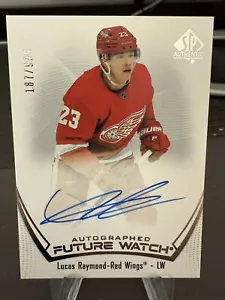 2021-22 SP Authentic- Lucas Raymond - Future Watch Auto /999- Red Wings - Picture 1 of 2